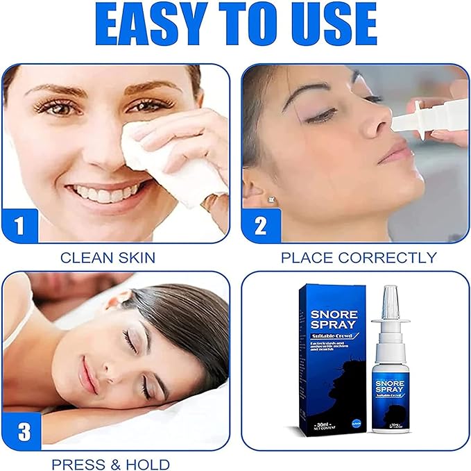 Naturalherb Restful Sleep Snore Spray, Anti Snoring Spray Snoring Nasal Spray