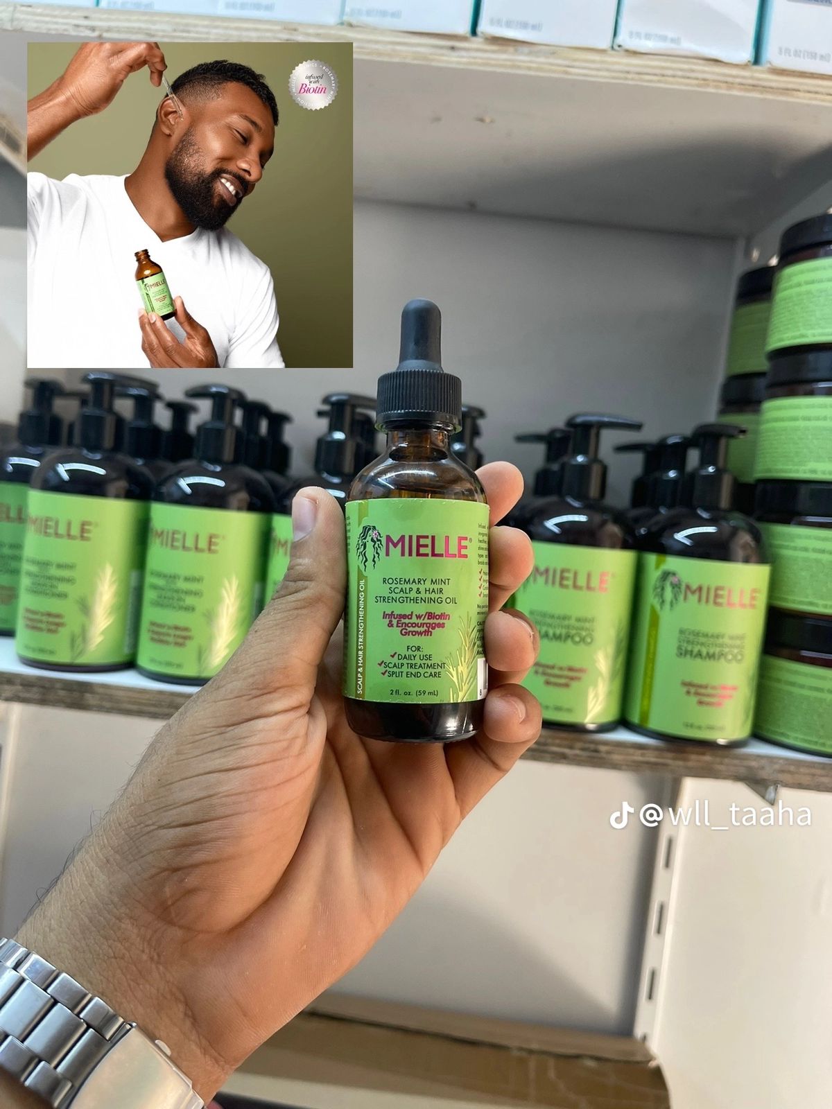 MIELLE ROSEMARY OIL INFUSED WITH BIOTIN (59 ML)
