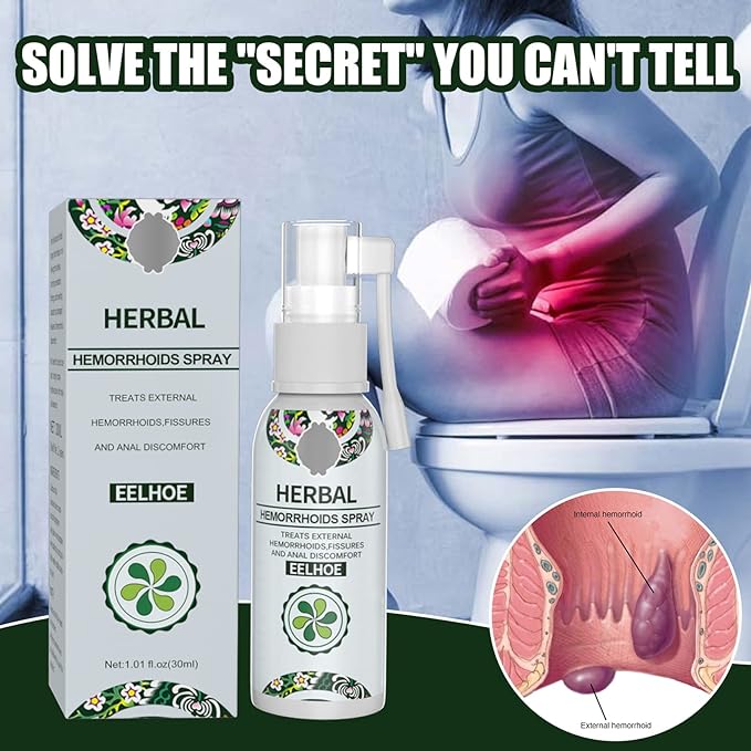 Korean Natural Herbal Hemorrhoids Spray Fast Relief Of Hemorrhoids And Anal Fissures 100%